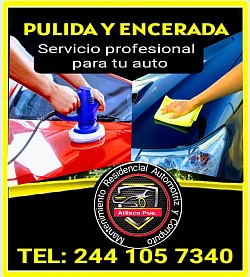 Pulida y encerada de autos